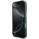 Чехол Guess IML Script Metal MagSafe для iPhone 17 - черный