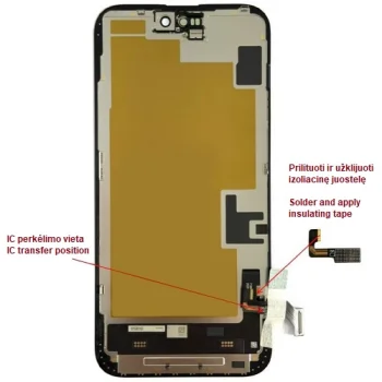 Дисплей для iPhone 15 Plus, LTPO Soft OLED, 60 Гц, 6.69"