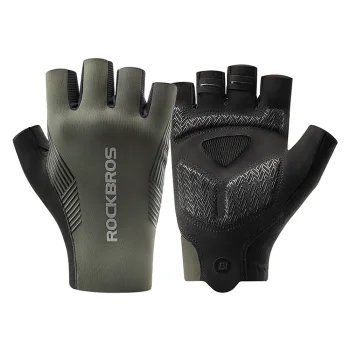 Velo cimdi Rockbros 1622003304 bez pirkstiem, izmērs XL, zaļi