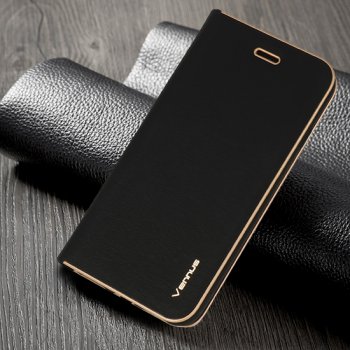 Samsung Galaxy S10 (G973F) Vennus Book Case Cover with Frame, Black