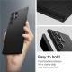 Samsung Galaxy S24 Ultra (SM-S928) Spigen Liquid Air TPU Case Cover, Black | Telefona Vāks Maks Apvalks Bampers