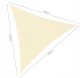 Gardlov 23142 Garden Patio Waterproof Sun Shade Sail Awning Canopy 4x4x4m, Beige