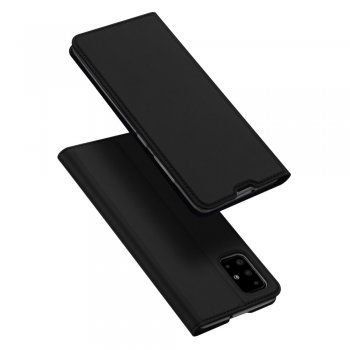 Samsung Galaxy A71 (SM-A715F) DUX DUCIS Magnetic Case Cover, Black | Telefona Vāciņs Maciņš Apvalks Grāmatiņa