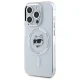 Karl Lagerfeld iPhone 15 Pro Max vāciņš IML Metal Choupette Head MagSafe, balts