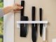Wall-Mounted Knife and Kitchen Utensil Holder with 6 Hooks