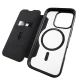 Puro iPhone 16 Pro Max Leather Wallet Case Book Mag MagSafe, Black