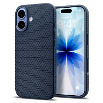 Чехол Spigen Liquid Air для iPhone 17, темно-синий