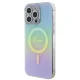 Guess IML Iridescent MagSafe vāciņš priekš iPhone 15 Pro, tirkīza