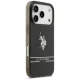U.S. Polo Assn. iPhone 17 Pro vāciņš DH and Bottom Stripe Logo MagSafe, melns