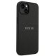 Guess Saffiano Strap Case for iPhone 14 Plus / 15 Plus Black