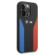 BMW Silicone Blue&Red Stripes M Collection vāciņš iPhone 15 Pro Max, melns