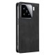Xiaomi 15 YIKATU Leather Skin-Touch Magnetic Book Cover Case, Black | Telefona Vāciņš Maciņš Apvalks Grāmatiņa