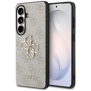 Guess IML Big Metal 4G vāciņš Samsung Galaxy S26, brūns