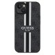 Apple iPhone 14 6.1\'\' Guess 4G Printed Stripes MagSafe Case Cover, Black
