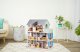 Koka leļļu māja Emma ar 10 mēbelēm, 3 stāvi, ECOTOYS