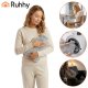 Hot Water Bottle with Soft Plush Cover 1.8L for Pain Relief Ruhhy 27842, Grey