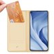 Xiaomi Mi 11 Lite DUX DUCIS Magnetic Case Cover, Gold | Telefona Vāciņš Maciņš Apvalks Grāmatiņa