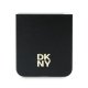 Чехол DKNY Leather Metal Stack Logo для Samsung Galaxy Z Flip 6, черный