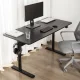 Эргономичный стол Ergo Office ER-453, черный, 140x68см