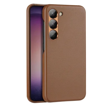 Dux Ducis Grit vāciņš Samsung Galaxy S23+, mākslīgā āda, brūns