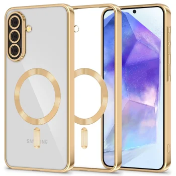 Tech-Protect MagFlex MagSafe vāciņš Samsung Galaxy A56 5G - Transparent Gold