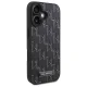 Karl Lagerfeld iPhone 16 Plus Case Leather Monogram Metal Logo, Black