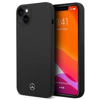 Mercedes Silicone Line futrālis iPhone 14 Plus - melns