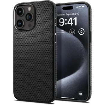 Чехол Spigen для iPhone 15 Pro Liquid Air, матовый черный