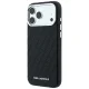 Karl Lagerfeld Grained Allover Logo MagSafe vāciņš priekš iPhone 17/18 Pro Max, melns