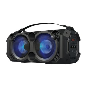 Портативная колонка Rebeltec SoundBOX 460 с FM-радио и RGB, черная