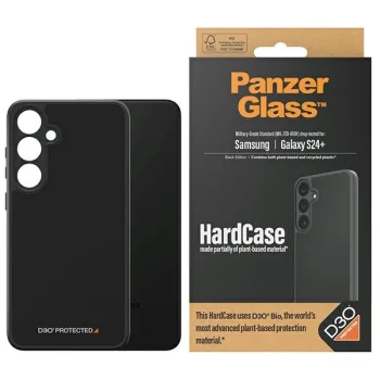 PanzerGlass cietais futrālis ar D3O® Bio un militāro sertifikāciju Samsung Galaxy S24+ - caurspīdīgs melns |...