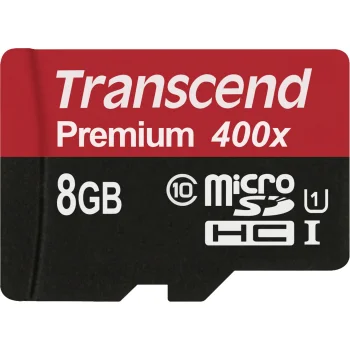 Atmiņas karte Transcend microSDHC 8GB Class 10 UHS-I 400X