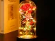 Вечная роза в колбе с RGB LED подсветкой, оригинальный подарок для...