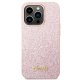 Чехол Guess для iPhone 14 Pro Max Glitter Script, розовый