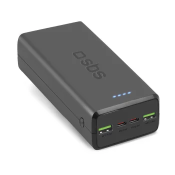 Sbs 30000 mAh ārējais akumulators TTBB30000PD20K, melns