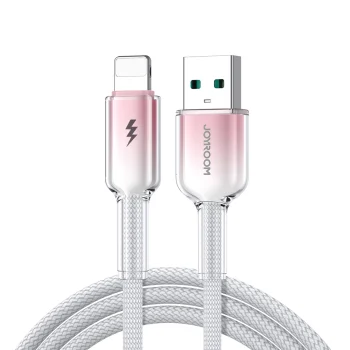 USB-A uz Lightning Kabelis Joyroom S-A42 3A 1.2m Balts