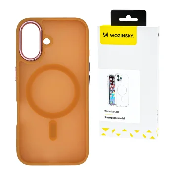 Wozinsky Fashion Case MagSafe vāciņš priekš Samsung Galaxy S25 Ultra, oranžs