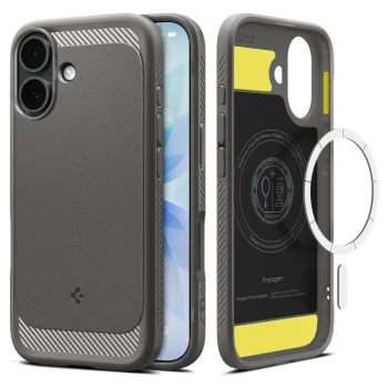 Spigen Rugged Armor Mag MagSafe maciņš iPhone 17 — pelēks | Phone Case Cover