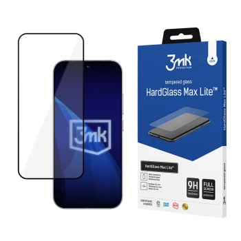 Защитное стекло 3mk HardGlass Max Lite для Xiaomi 17 / 17 Pro, черное