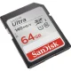 SanDisk Ultra SDXC atmiņas karte 64GB 140MB/s UHS-I Class 10, melna
