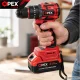 OPEX TOOLS OPX28037 Akumulatora urbjmašīna-skrūvgriezis, 21V, 2x 3.0Ah, 50Nm