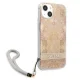 Guess vāciņš Flower Strap Collection priekš iPhone 13 mini - Zeltains