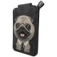 Nimmy New Big-Eye Cute Pets 2.0 Dog magnētiskais maciņš ar statīvu, melns