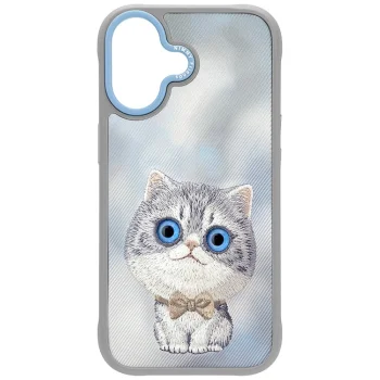 Nimmy Big Eyed Pet 2.0 Cat vāciņš iPhone 17, pelēks