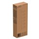 Ruhhy 24603 Magnetic Wall Mounted Coat Rack with Shelf, Black