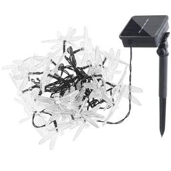Solar Garden String Lights Dragonflies, 6.5m, 30 LED, Warm White