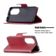 Huawei P50 Leather Stand Book Case Cover with Card Slots, Red | Чехол для Телефона Кабура...