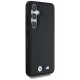 BMW Leather Carbon MagSafe vāciņš Samsung Galaxy S25 telefonam - Melns