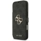 Чехол Guess Book 4G с металлическим логотипом для iPhone 17 Pro Max - черный