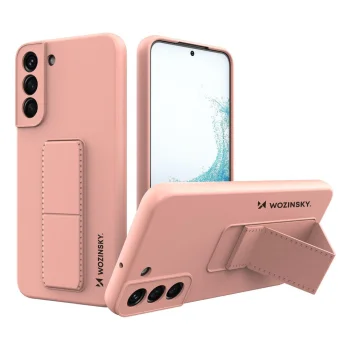 Wozinsky Kickstand Case vāciņš ar statīvu Samsung Galaxy S22+, rozā